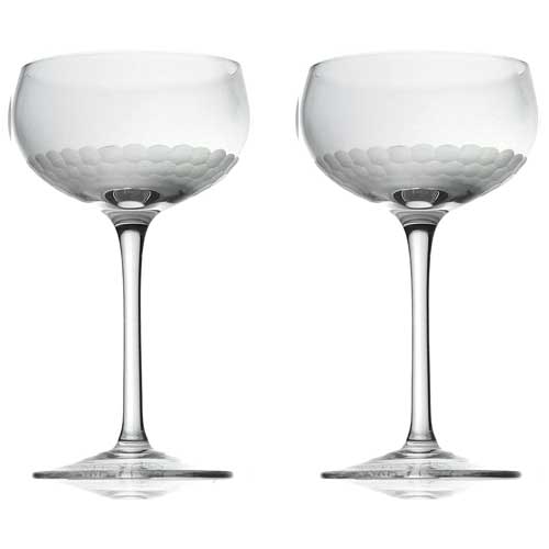 Amehla x The Educated Barfly Collection Coupe Cocktail Glass - 7-ounce, Set of 2