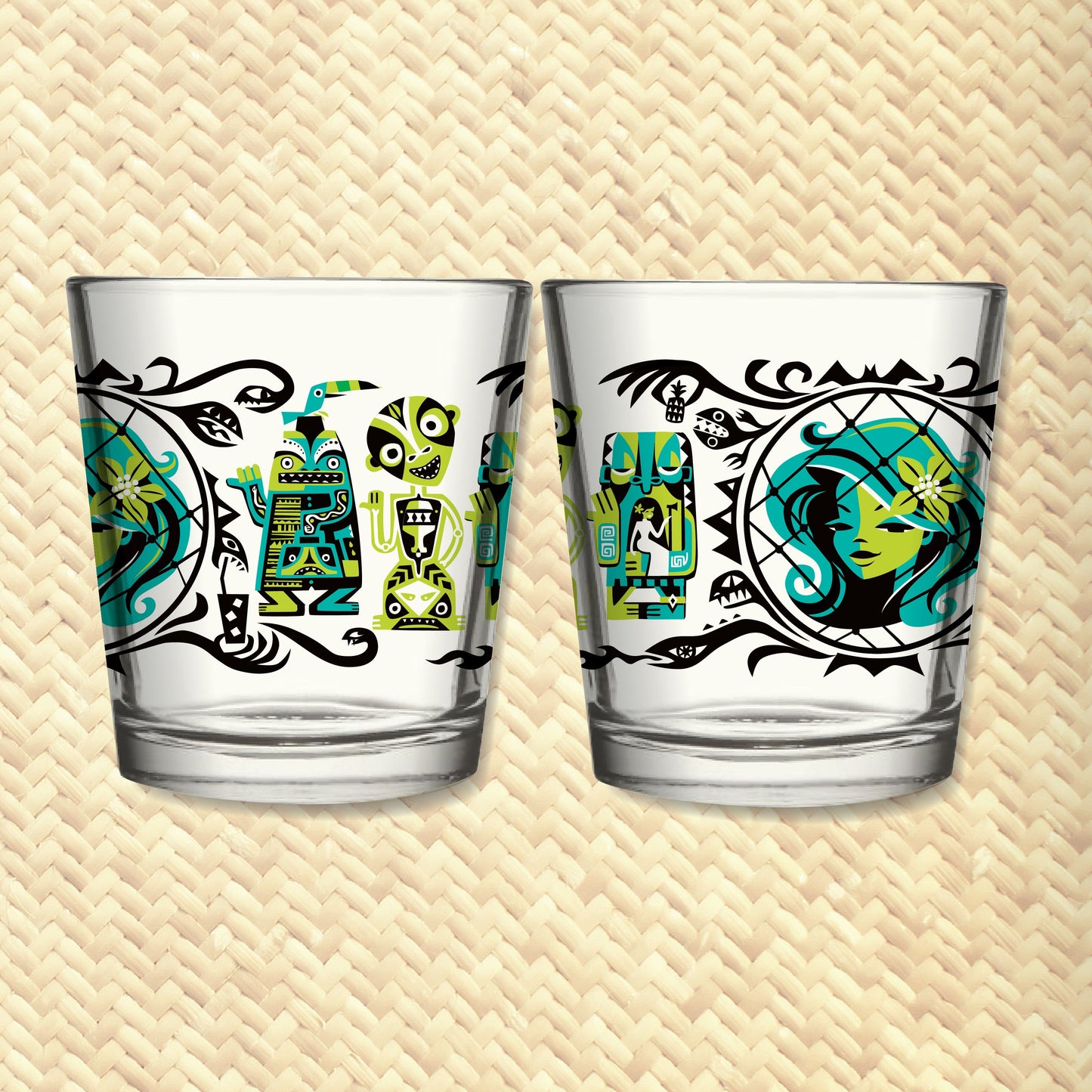 Jeff Granito's 'Calling All Spirits' Mai Tai Cocktail Glass (1) - Ready to Ship!