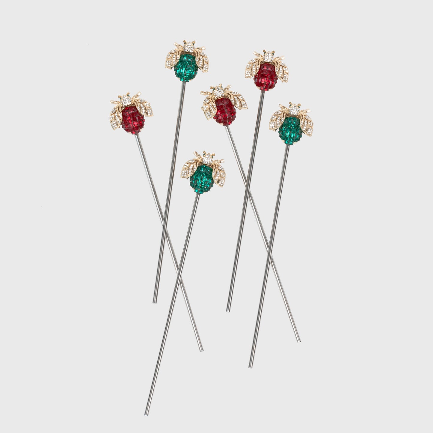 Sparkle bee swizzle sticks - Set of 6