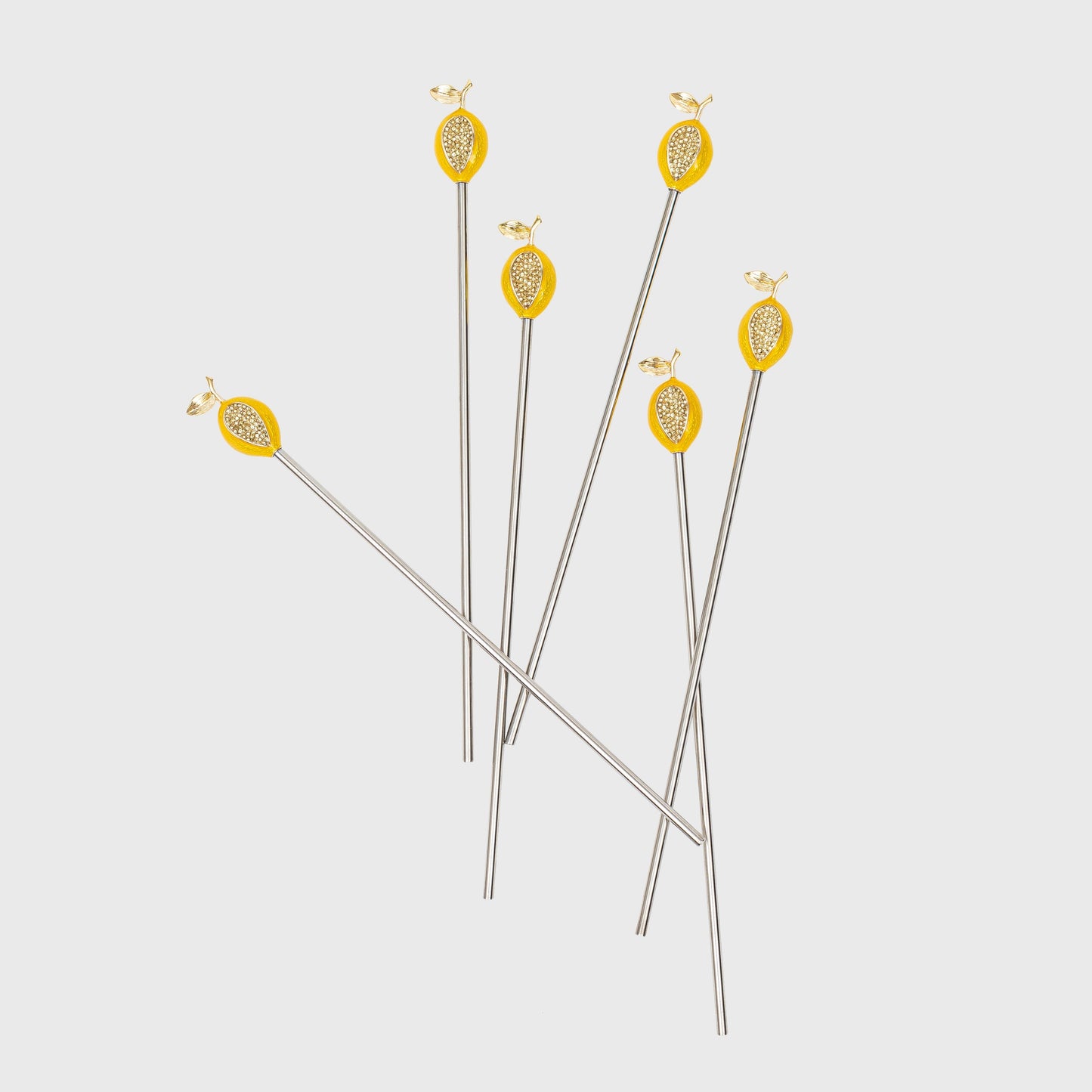 Lemon swizzle sticks - Set of 6