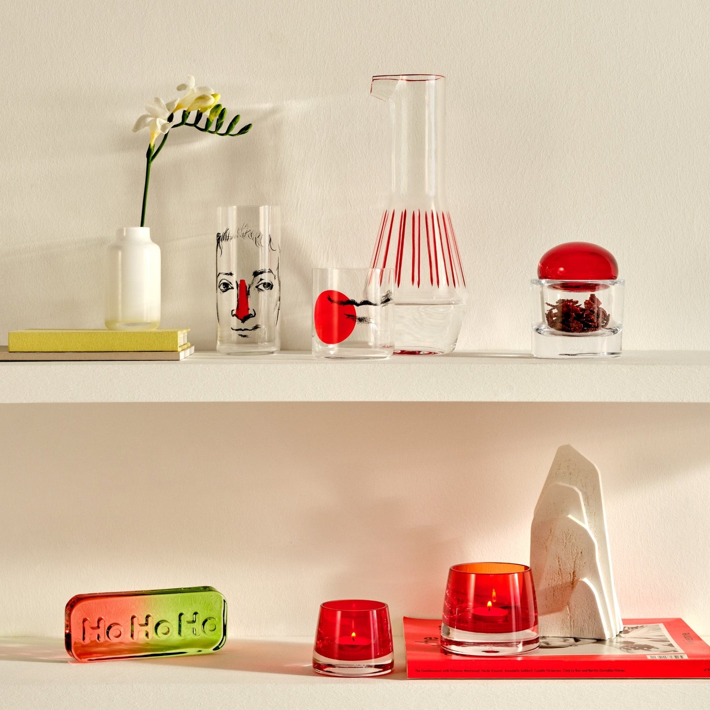 NUDE USA Finesse Rock & Pop Set of 4 Whisky Glasses