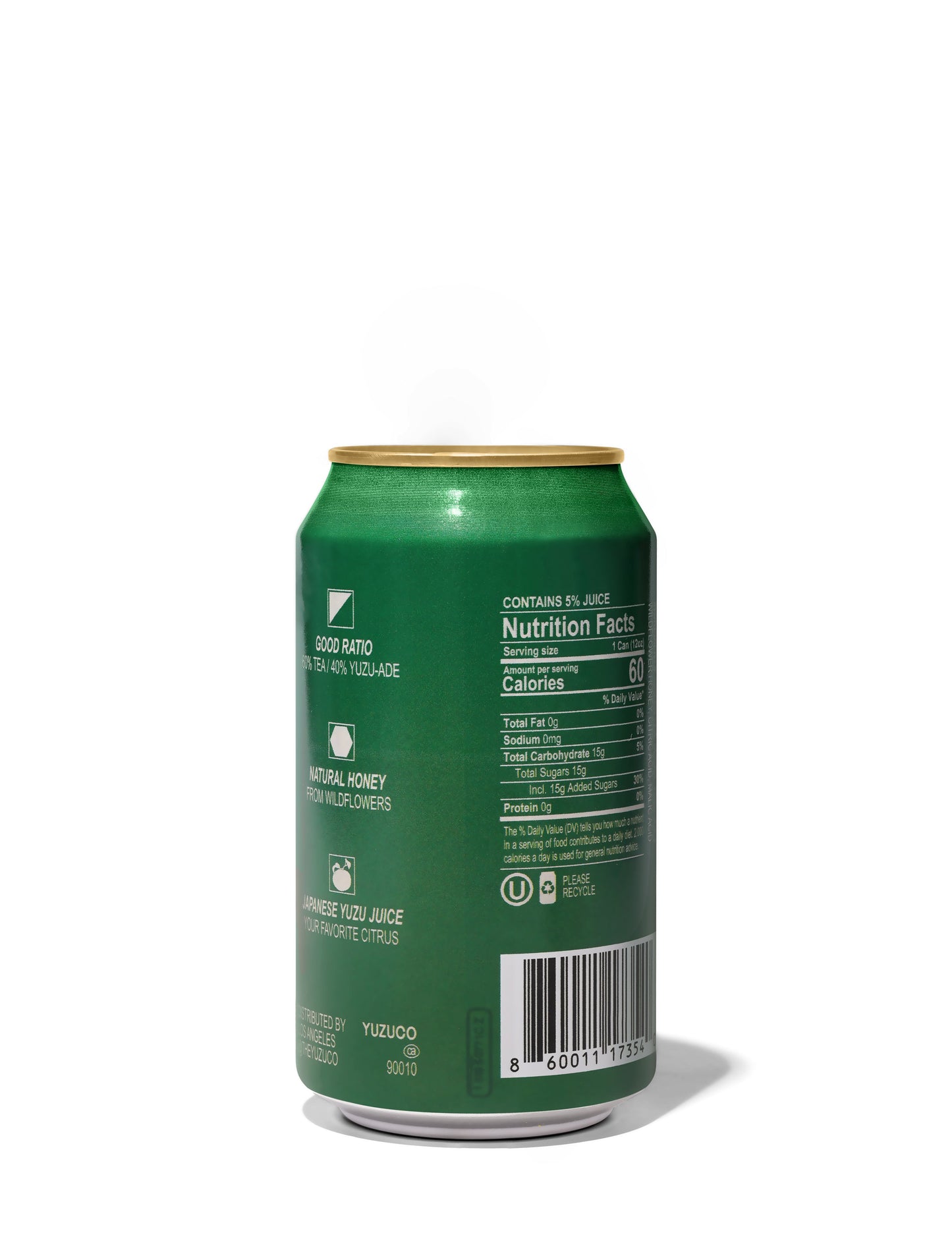 Green Tea Yuzu-Ade (12oz, 12pk)