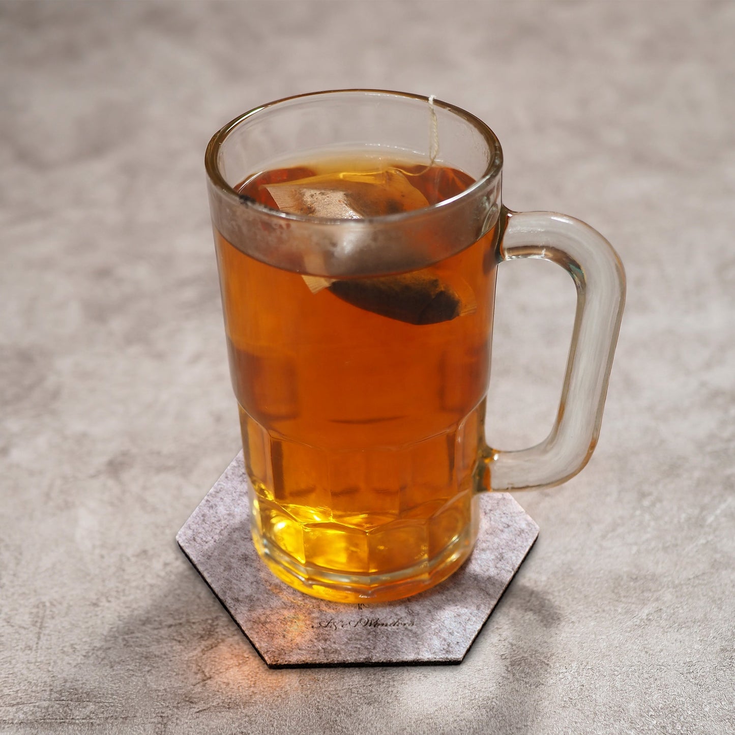 Premium Felt Coasters for Drink Set of 18 Pcs - (hexagon)