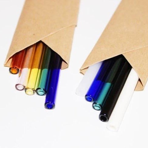 Surfside Sips Set of Ten Glass Straws