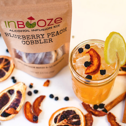 Blueberry Peach Cobbler Alcohol Infusion Cocktail or Mocktail Kit