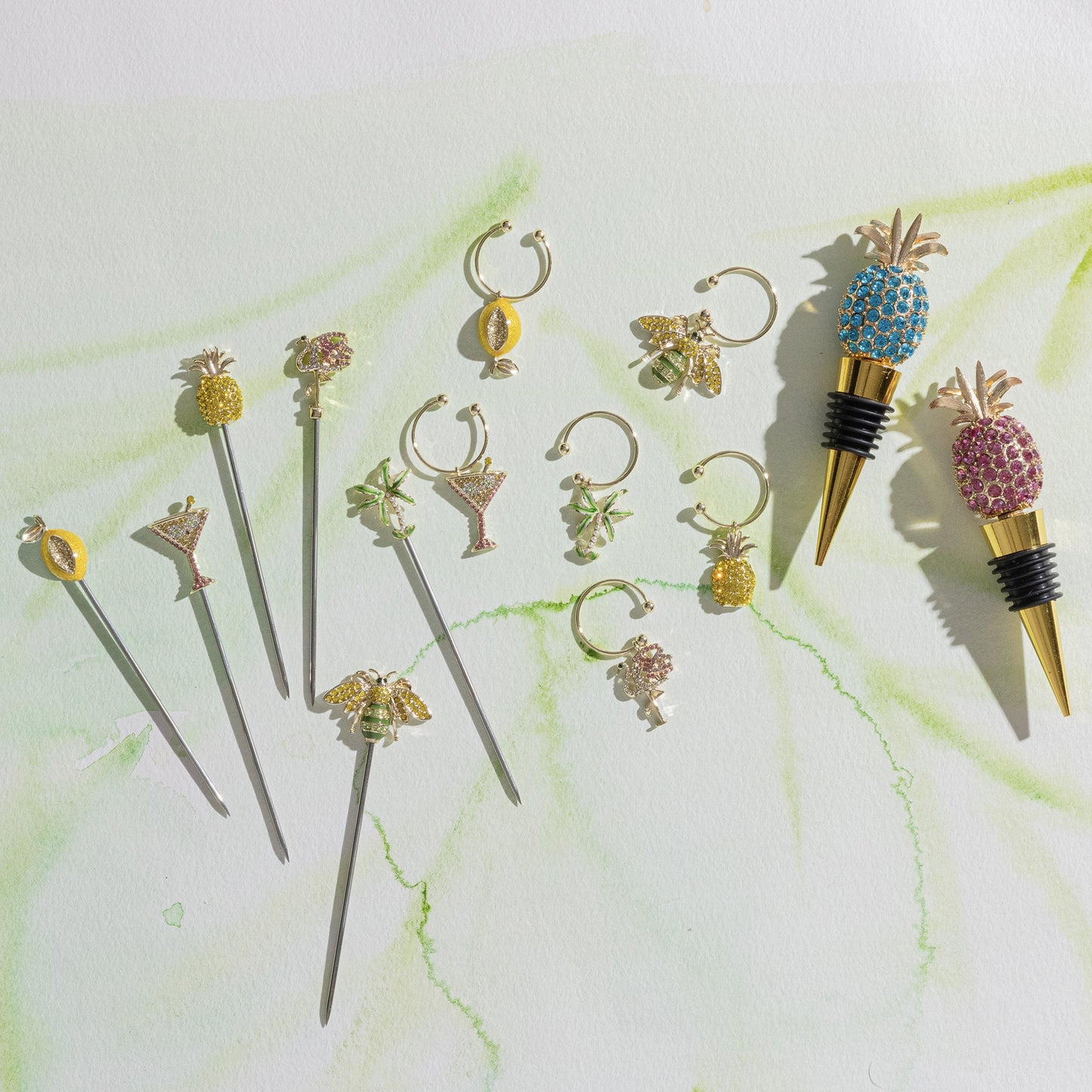 Tropical cocktail picks