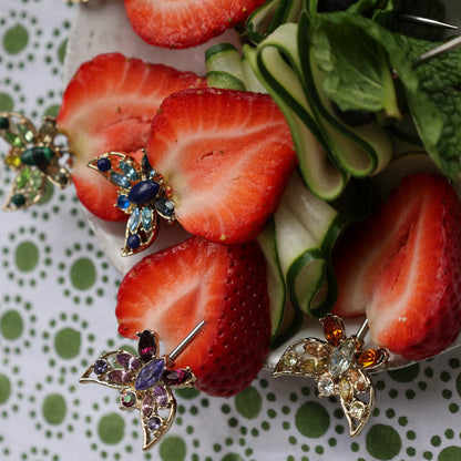 Butterfly cocktail picks