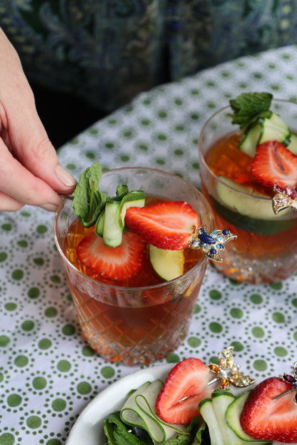 Butterfly cocktail picks