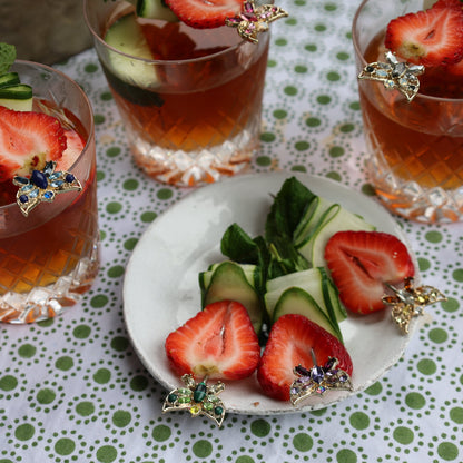 Butterfly cocktail picks