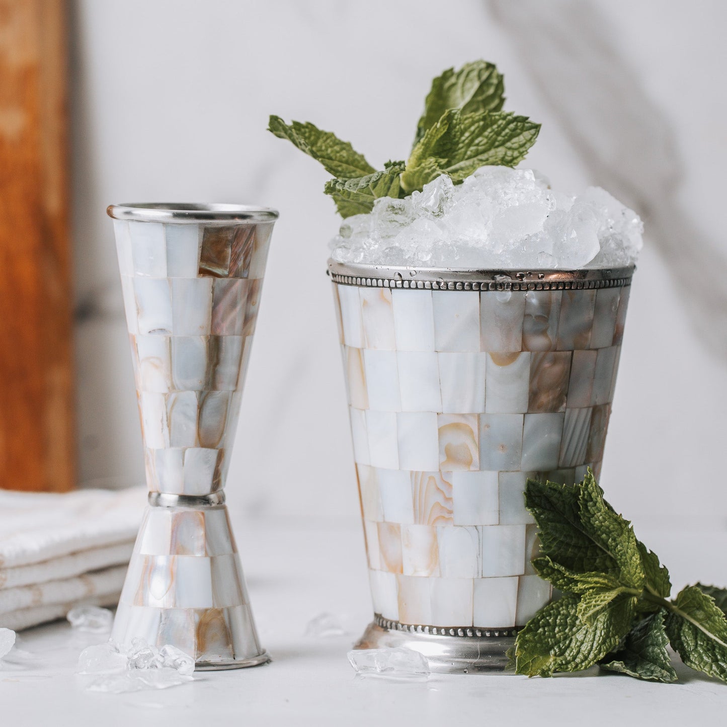 Bull In China  Julep Cup | Mother of Pearl