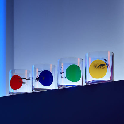 NUDE USA Finesse Rock & Pop Set of 4 Whisky Glasses