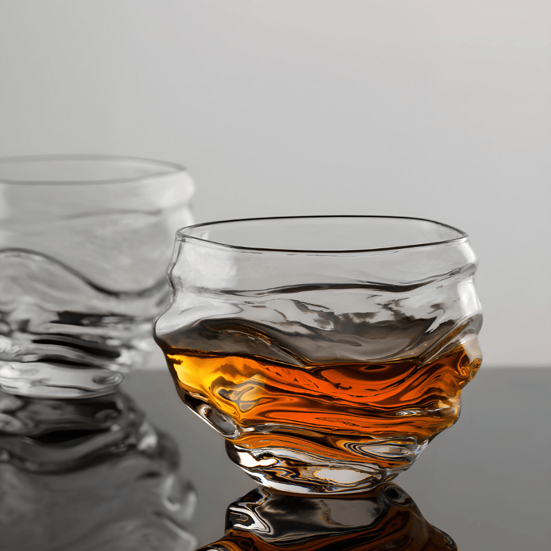 TsukiGlass Kai Japanese Crystal Whisky Glass