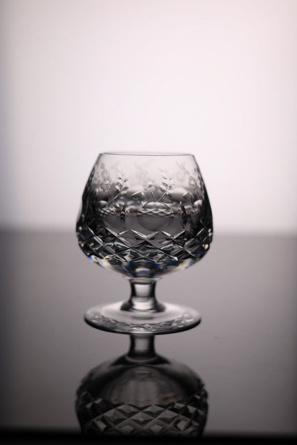 Weighted Hand-Cut Brandy Cognac Whiskey Snifter - 8oz