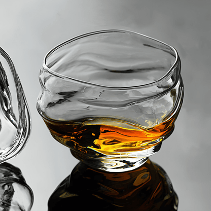 TsukiGlass Kai Japanese Crystal Whisky Glass