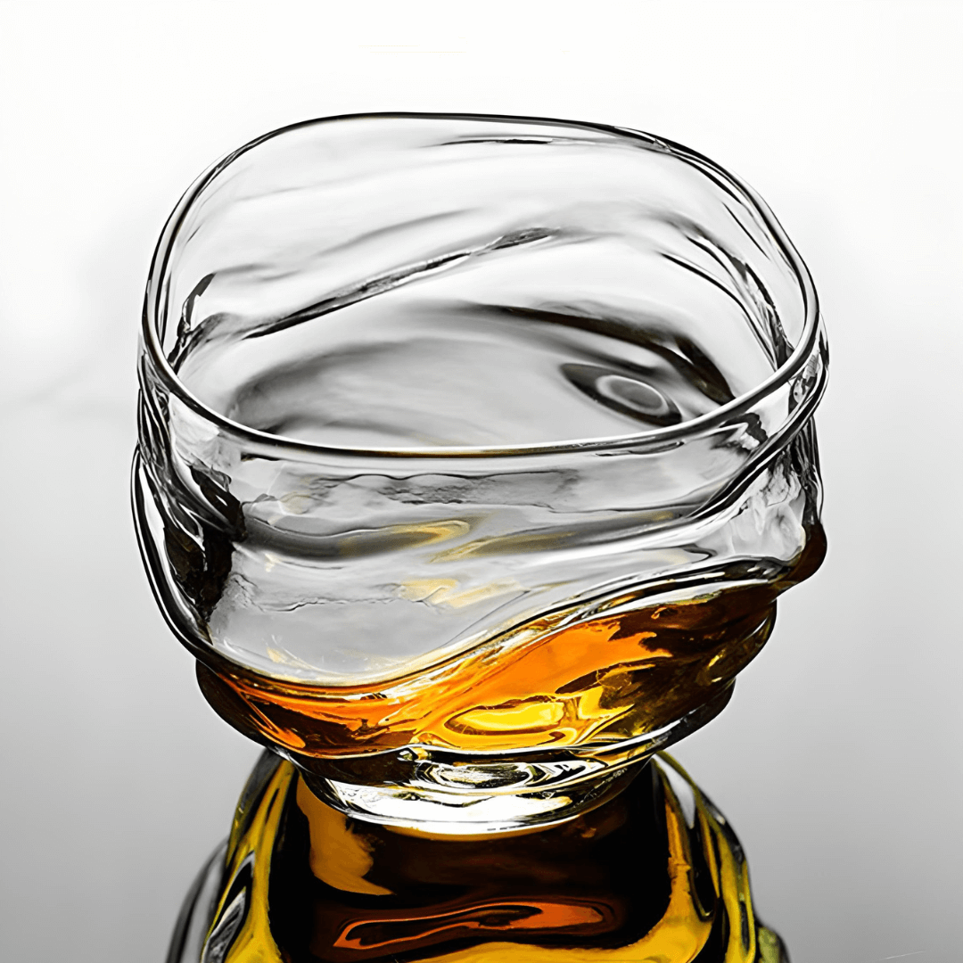 TsukiGlass Kai Japanese Crystal Whisky Glass