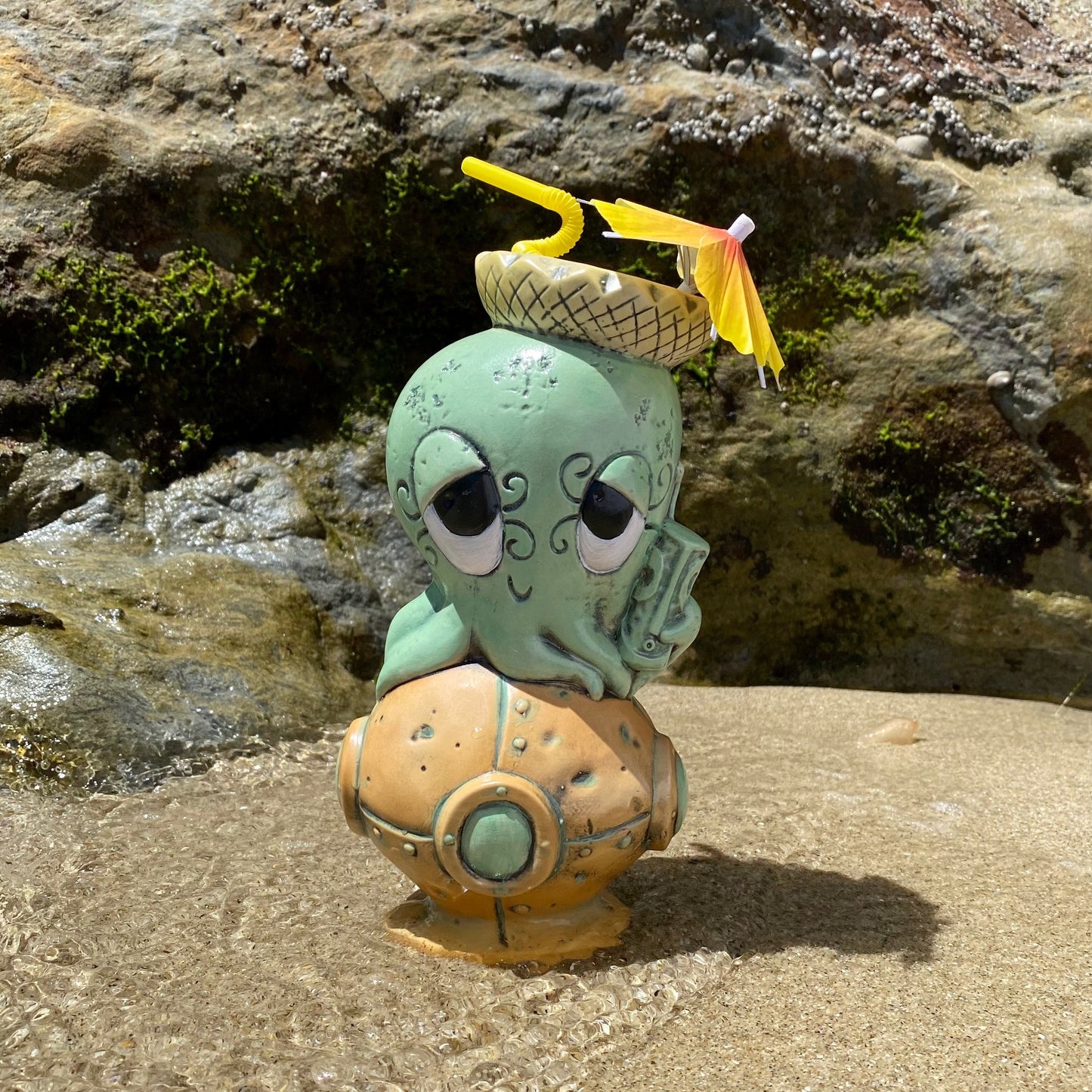 Tiki tOny's Drunktapus Tiki Mug (Whoopsies), sculpted by Thor - Ready to Ship! (FREE SHIPPING in U.S.)