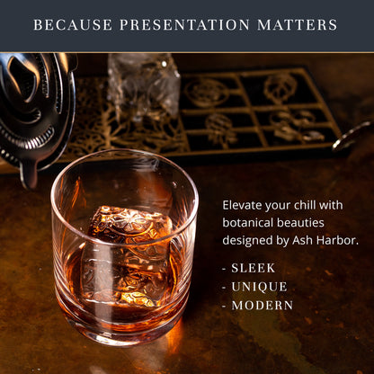 Botanicals Ice Design Tray for Clear Ice Cocktails and Whiskey