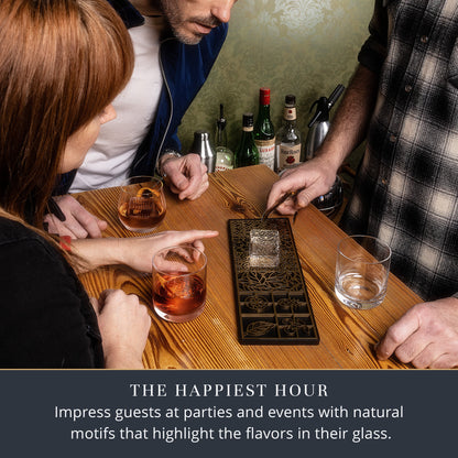 Botanicals Ice Design Tray for Clear Ice Cocktails and Whiskey