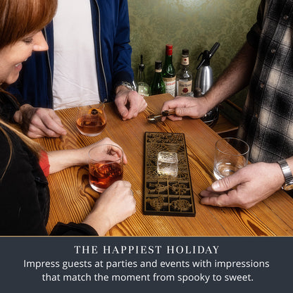 Holidays Ice Designer Tray for Clear Ice Cocktails and Whiskey