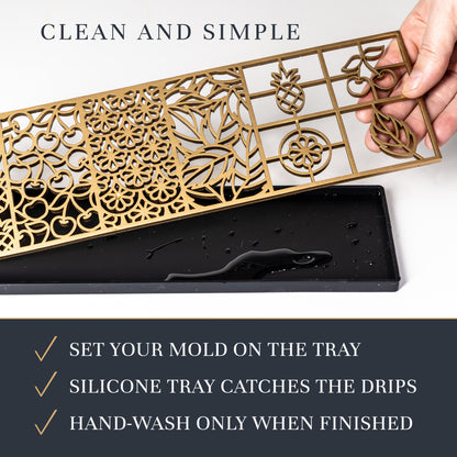 Botanicals Ice Design Tray for Clear Ice Cocktails and Whiskey