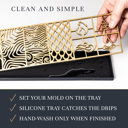 Elements Ice Design Tray for Clear Ice Cocktails and Whiskey