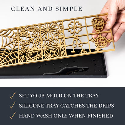 Holidays Ice Designer Tray for Clear Ice Cocktails and Whiskey