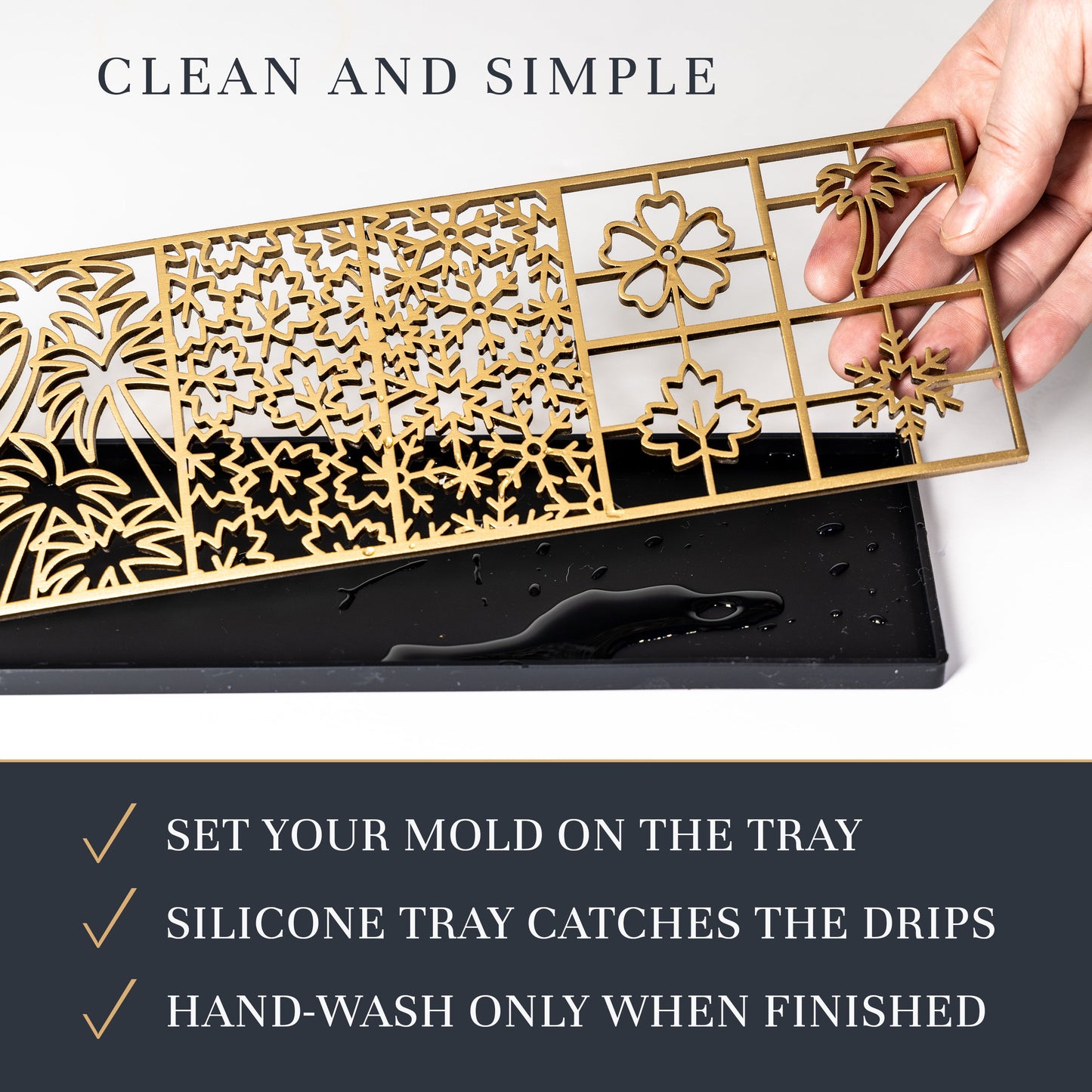 Seasons Ice Design Tray for Clear Ice Cocktails and Whiskey