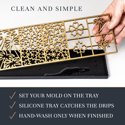 Seasons Ice Design Tray for Clear Ice Cocktails and Whiskey