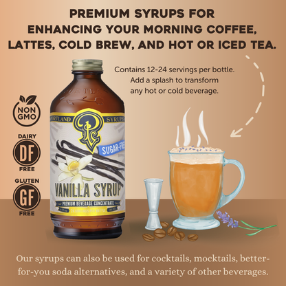 Portland Syrups Sugar Free Vanilla Syrup