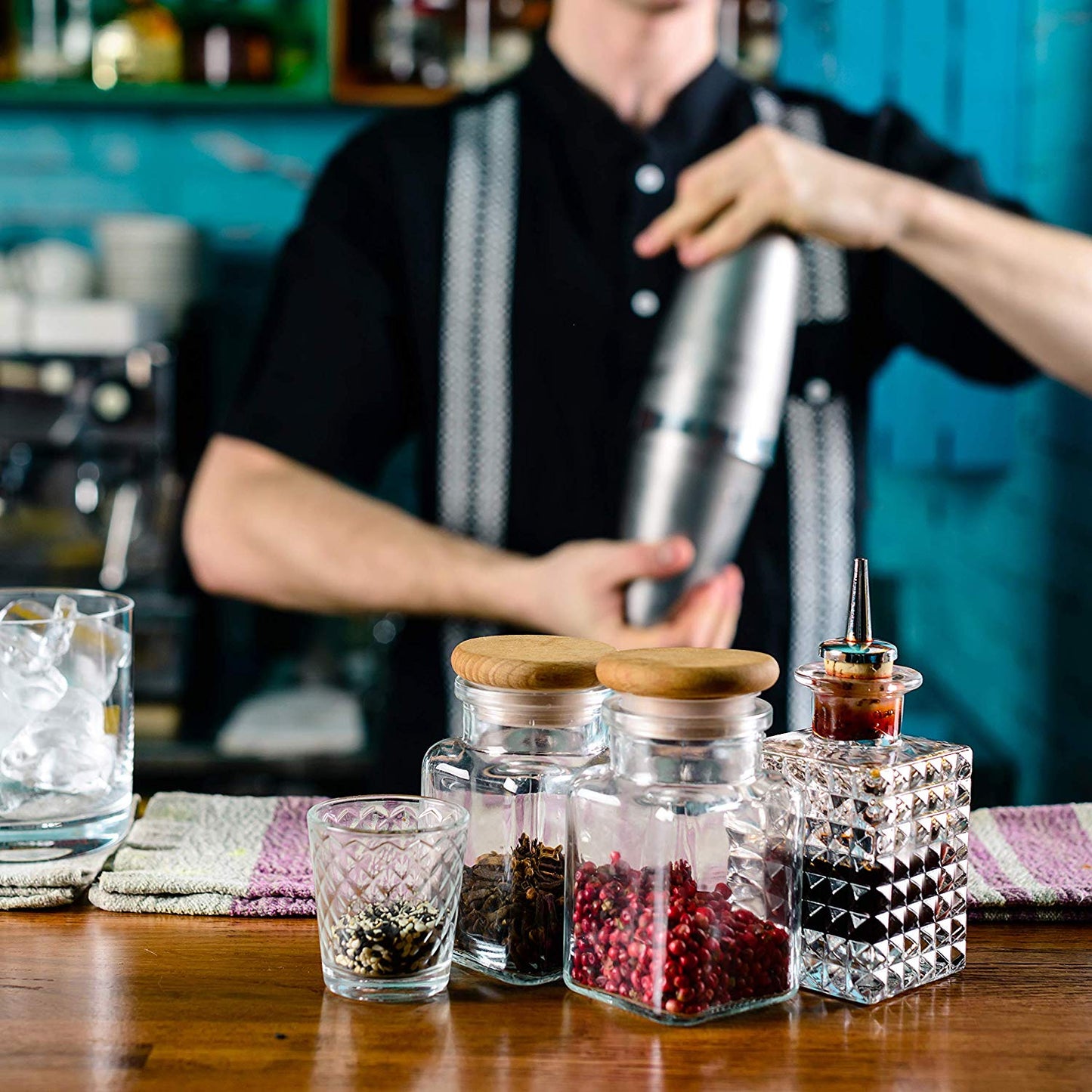 Vintage Square Bitters Bottle