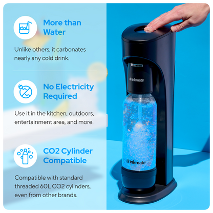 OmniFizz Without CO2, Sparkling Water and Soda Maker, Carbonates ANY Drink