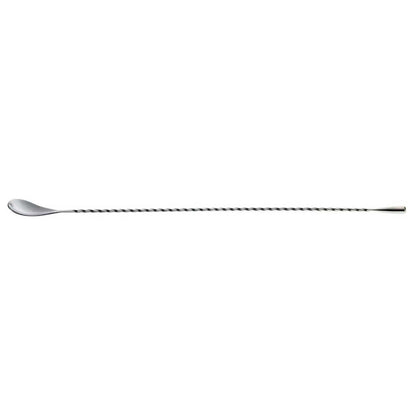 A Stainless Steel Barfly Teardrop Bar Spoon, End 15 3/4 in (40 cm) on a white background