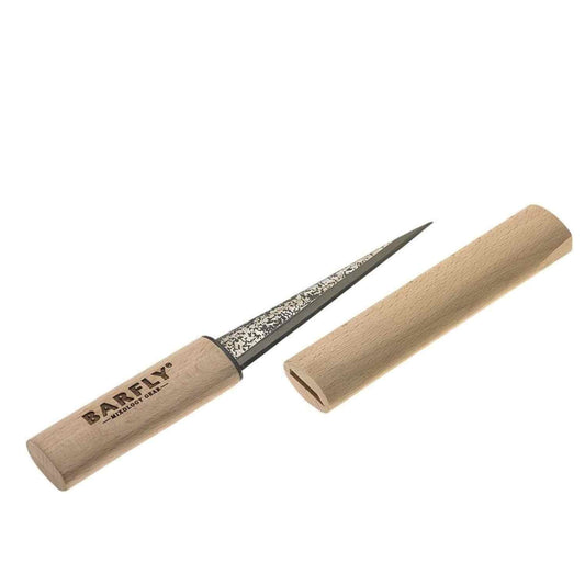 A Barfly Beech Wood Tapered Ice Pick on a white background