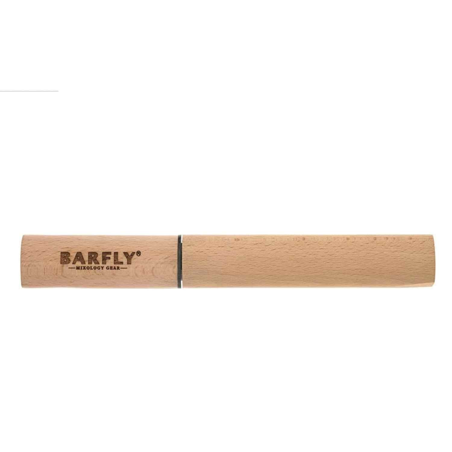 A Barfly Beech Wood Tapered Ice Pick on a white background