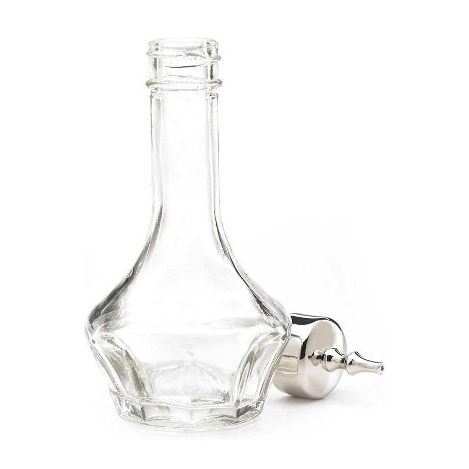 A Barfly  Bitters Bottle with Threaded Stainless Top 1.7 oz on a white background.