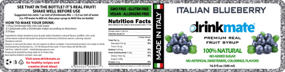 Blueberry Premium Italian Syrup