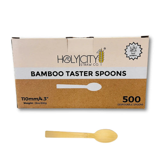 4.3" Bamboo Taster Spoons