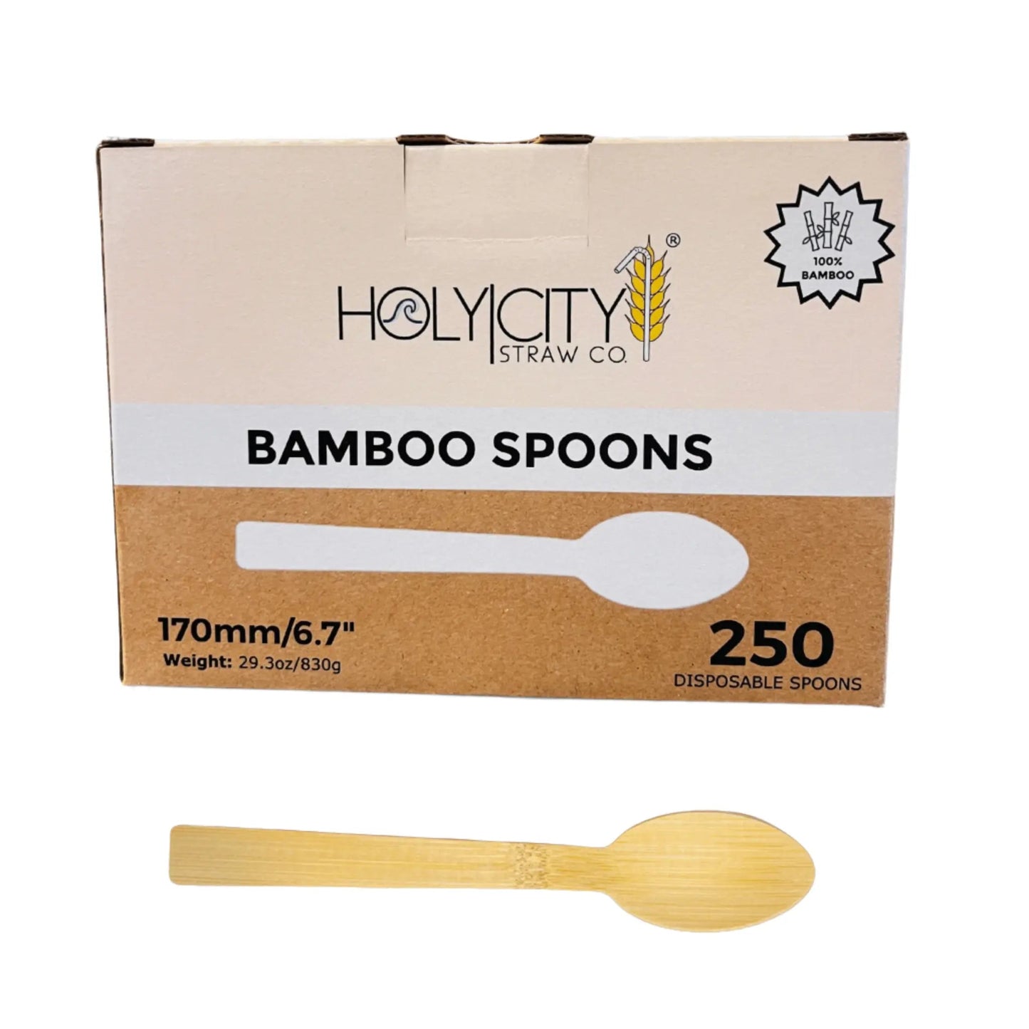 6.7" Bamboo Spoons