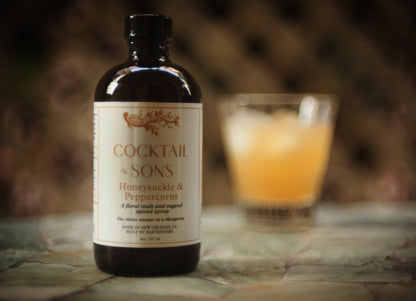 Honeysuckle & Peppercorns Cocktail Syrup | Cocktail & Sons (8oz)