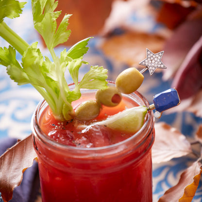 Bright gem cocktail picks - Set of 6