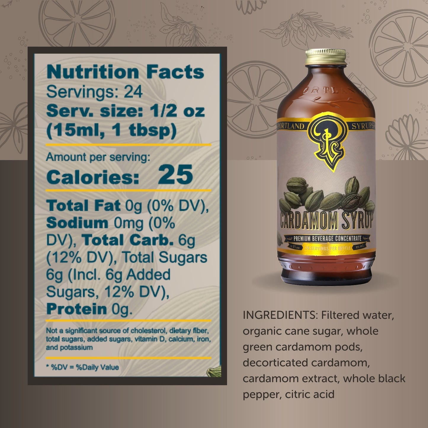 Portland Syrups Cardamom Syrup