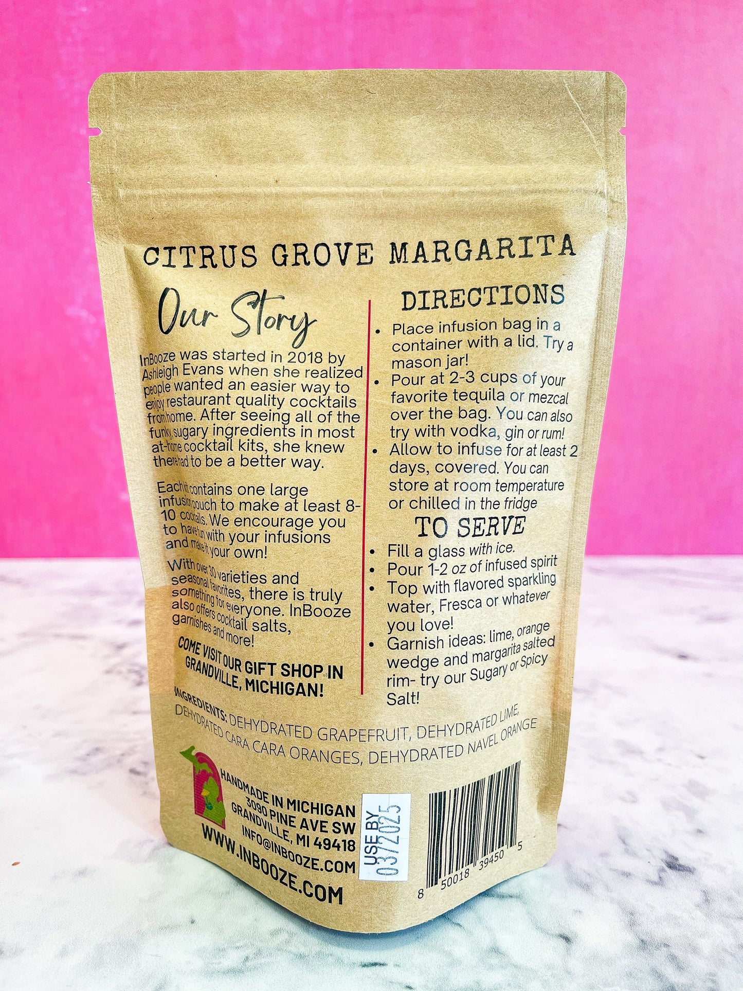 Citrus Grove Margarita Alcohol Infusion Cocktail Kit