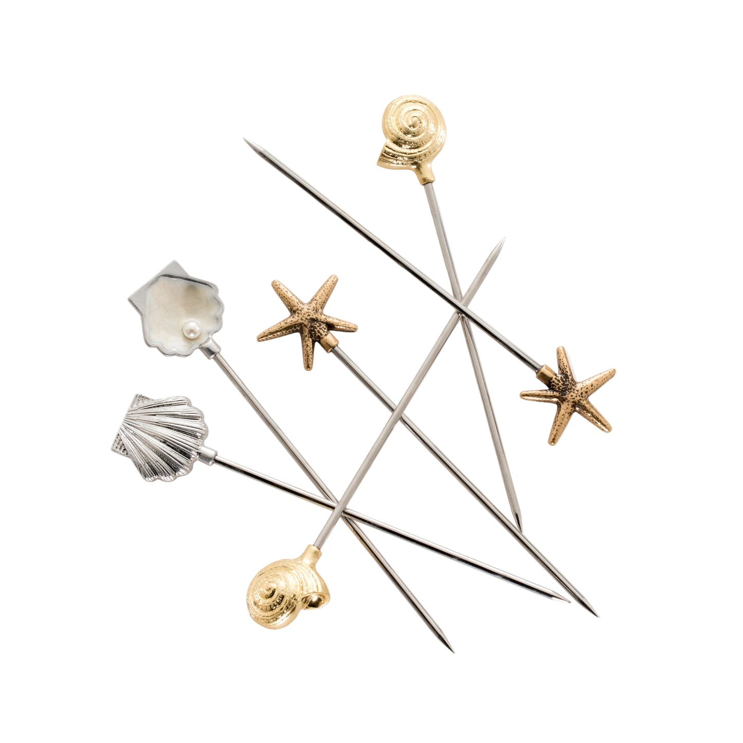 Shell cocktail picks