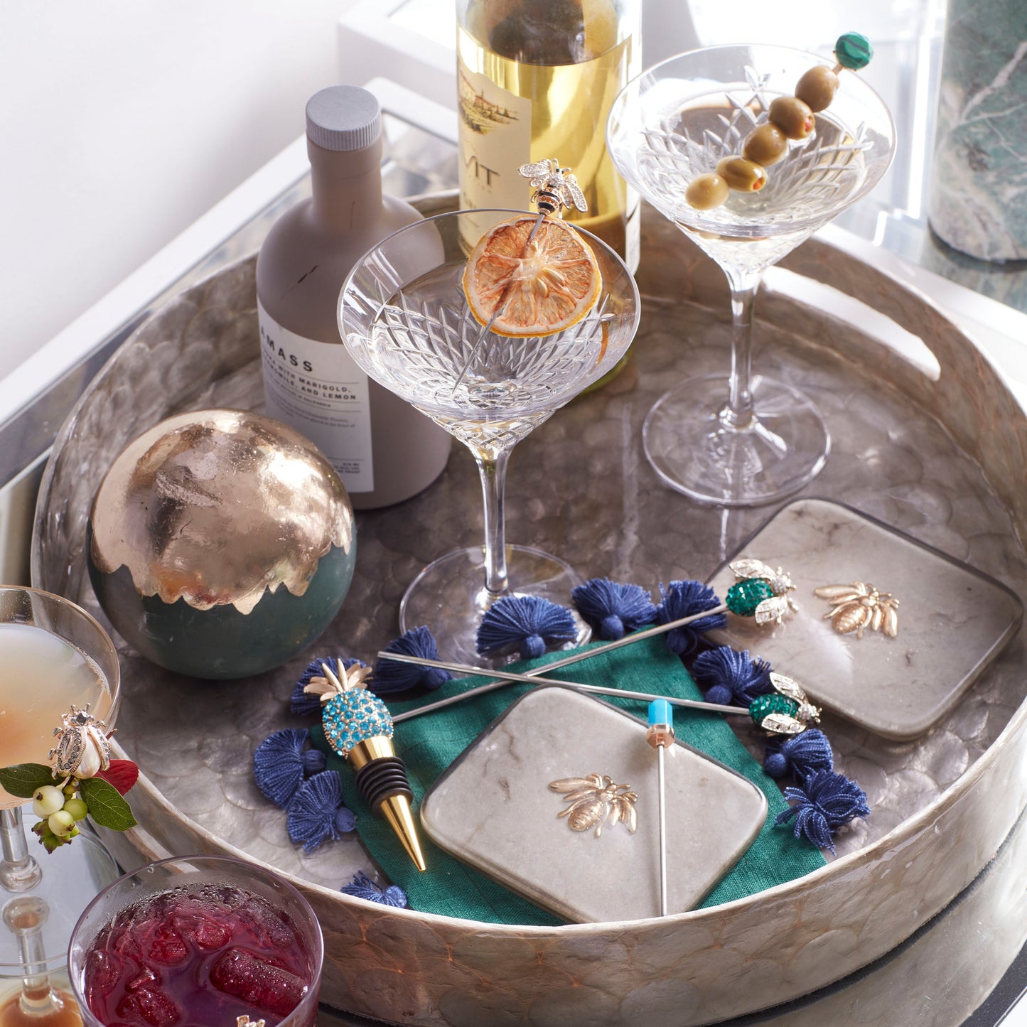 Quartz cocktail picks - Set of 6