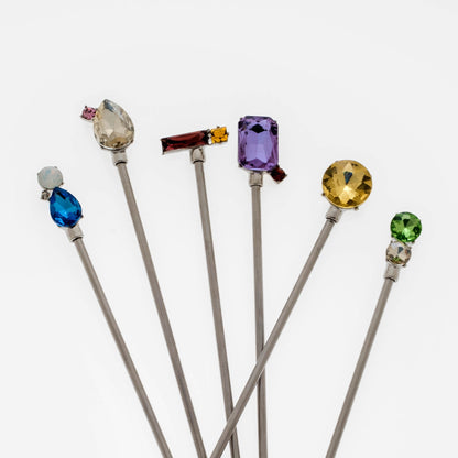 Jeweled swizzle sticks