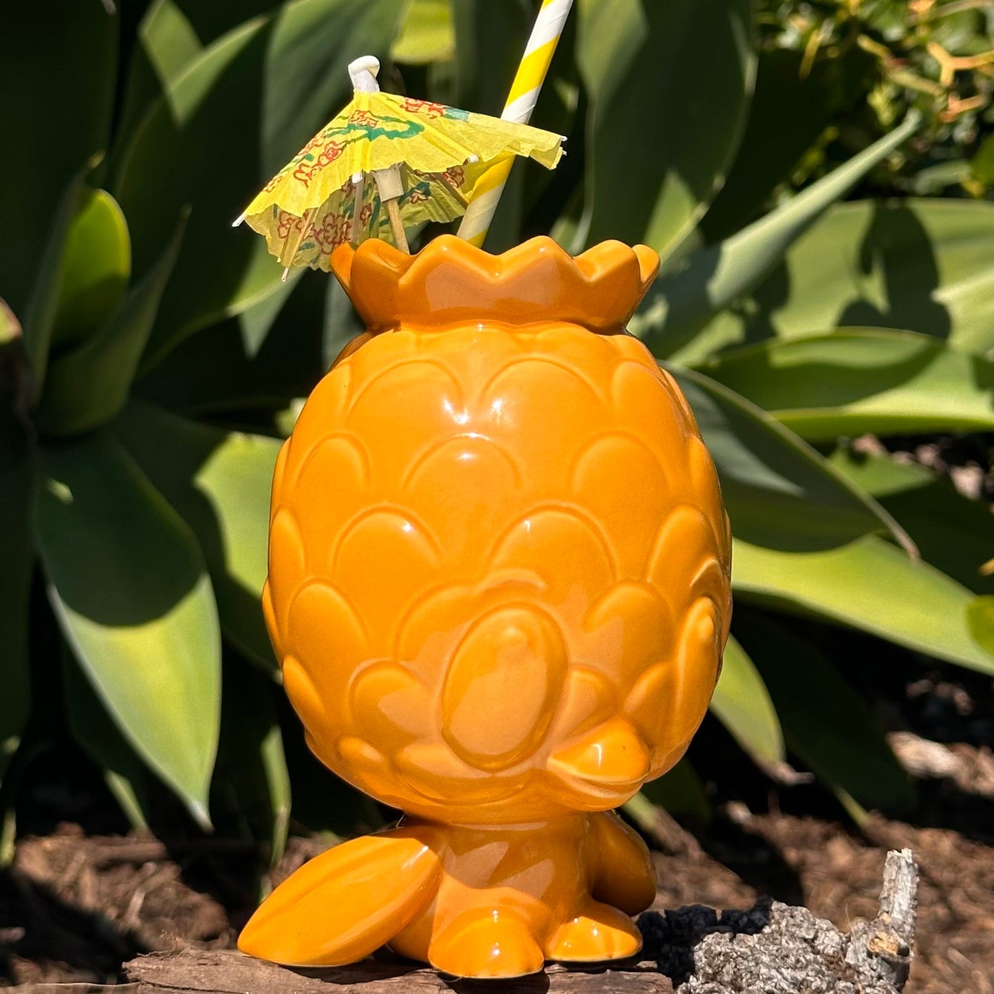 Jeff Granito's Pineapple Bird Tiki Mug, sculpted by Thor - Ready to Ship (FREE SHIPPING in U.S.)