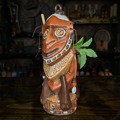 Danielle Mann's "Headhunter Trophy" - Ceramic Tiki Mug - Ready to Ship! (FREE Shipping in U.S.)