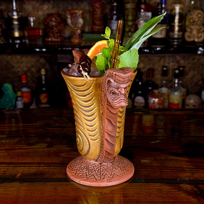 Doug Horne's Outrigger Chalice Tiki Mug, sculpted by Thor - Ready to Ship (FREE SHIPPING in U.S.)