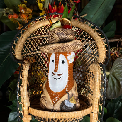 Bob the Beachcomber Tiki Mug, sculpt by Thor - Ready to Ship! (FREE SHIPPING in U.S.)