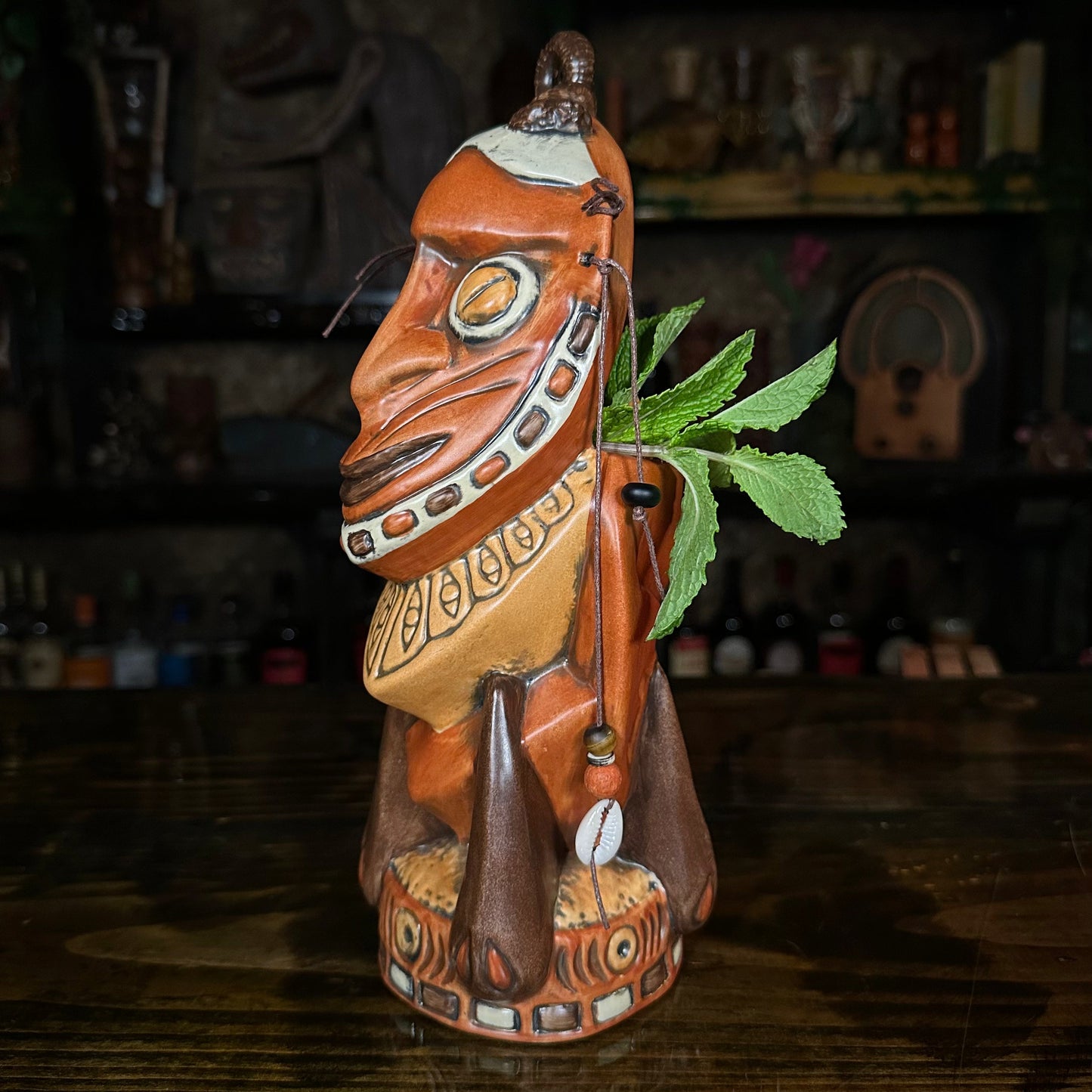 Danielle Mann's "Headhunter Trophy" - Ceramic Tiki Mug - Ready to Ship! (FREE Shipping in U.S.)